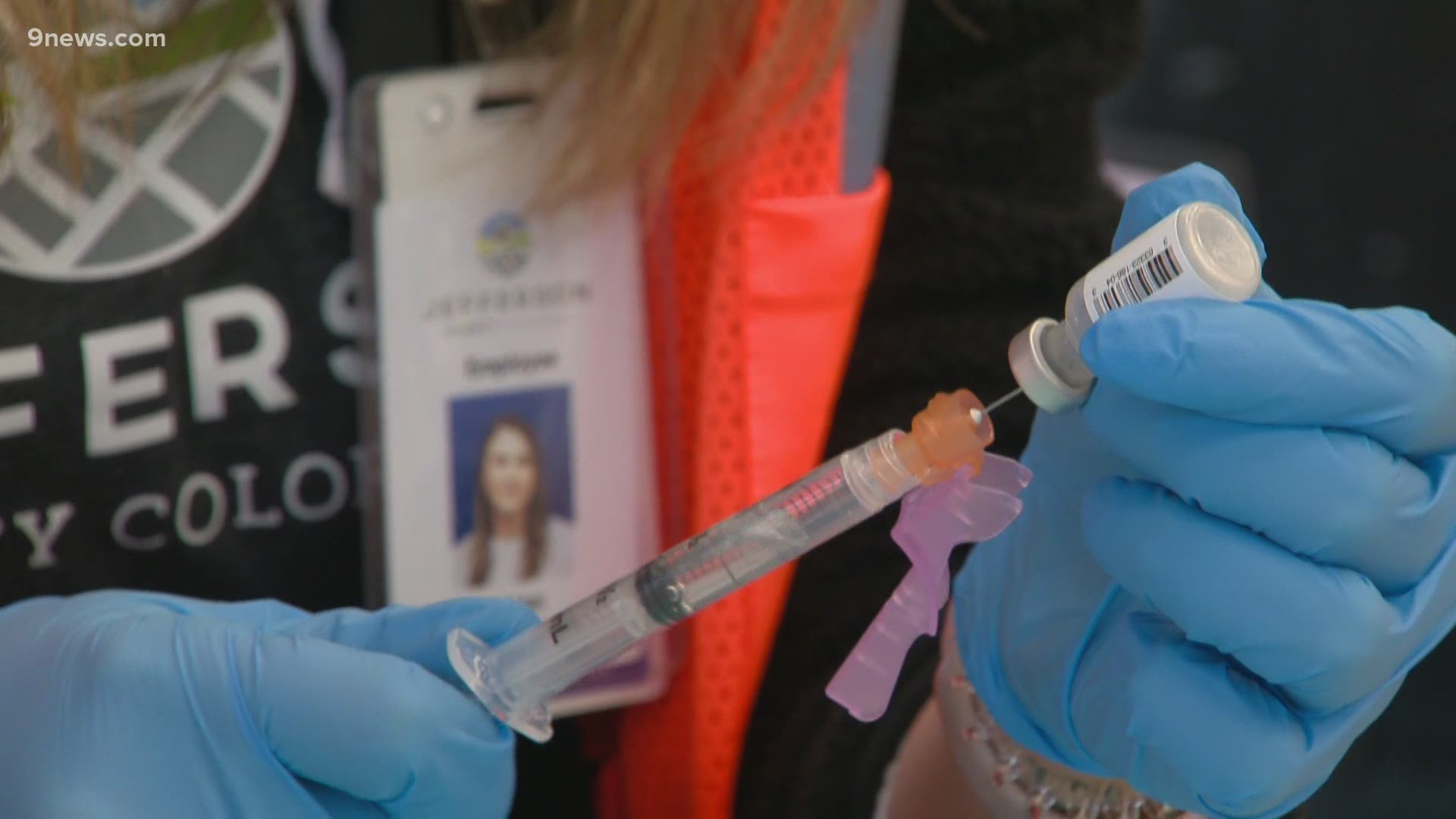 The governor said that it is projected that any Coloradans who want a vaccine will be able to get it by mid to late May.