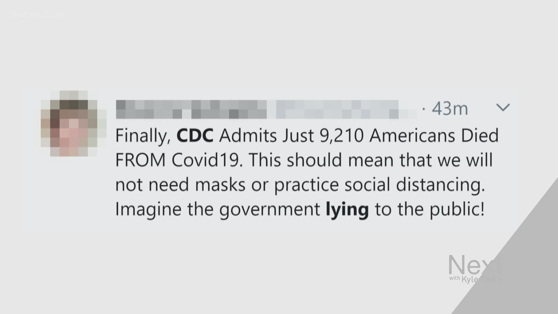 It's a claim that says the CDC admits to overblowing the coronavirus pandemic. Dr. Leon Kelly says it misrepresents the truth about COVID-19 deaths.
