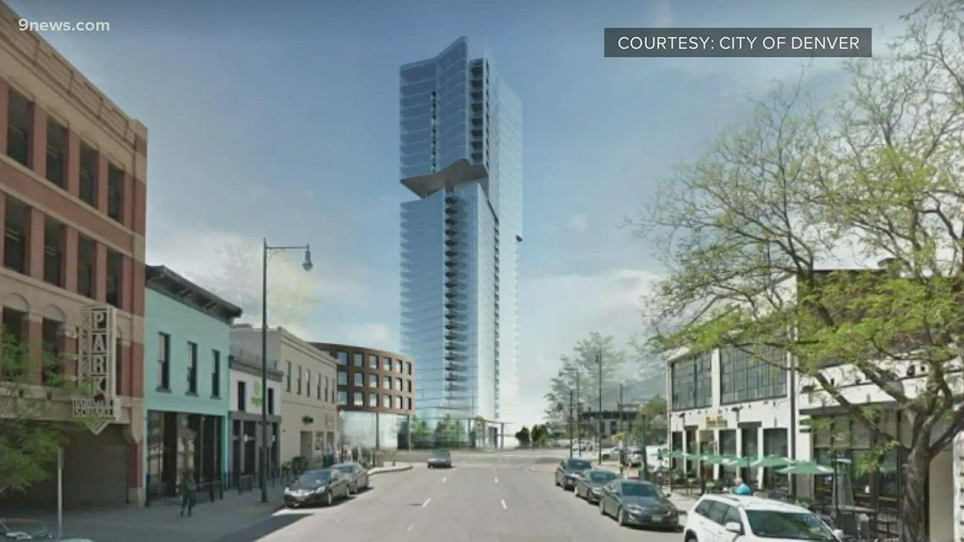 The proposal design, which is only in its initial stages and has not yet been approved, includes plans for a residential tower, as well as a 5-story office building at the site.