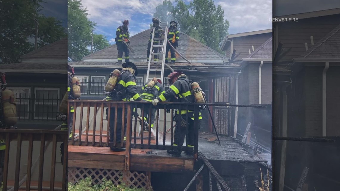 Denver firefighter injured in collapse while fighting house fire ...