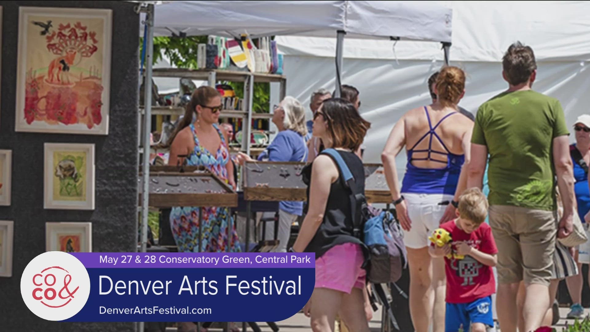 Stop by the Denver Arts Festival at Conservatory Green in Central Park this Memorial Day Weekend. Learn more at DenverArtsFestival.com.