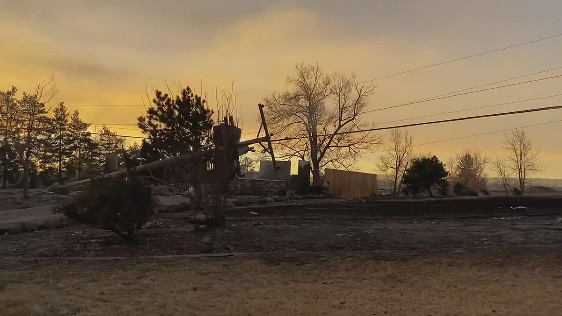This video was taken in a neighborhood in Louisville as the sun was coming up on Friday morning.