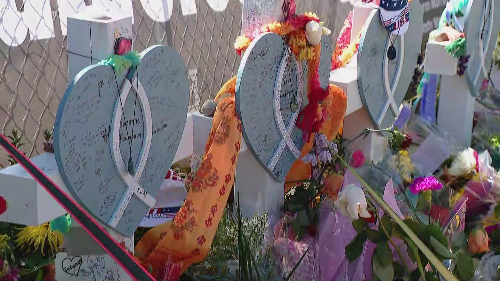 The Museum of Boulder preserves items, art and momentos left at the ever-growing memorial on the fence surrounding the supermarket on Table Mesa.