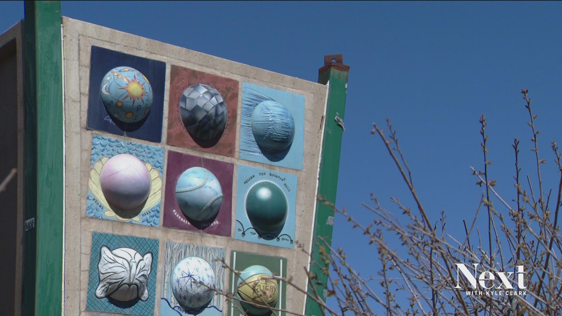 Local artist Lonnie Hanzon, who designed the sculpture outside Coors Field 25 years ago, was concerned when plans for McGregor Square didn't include his artwork.
