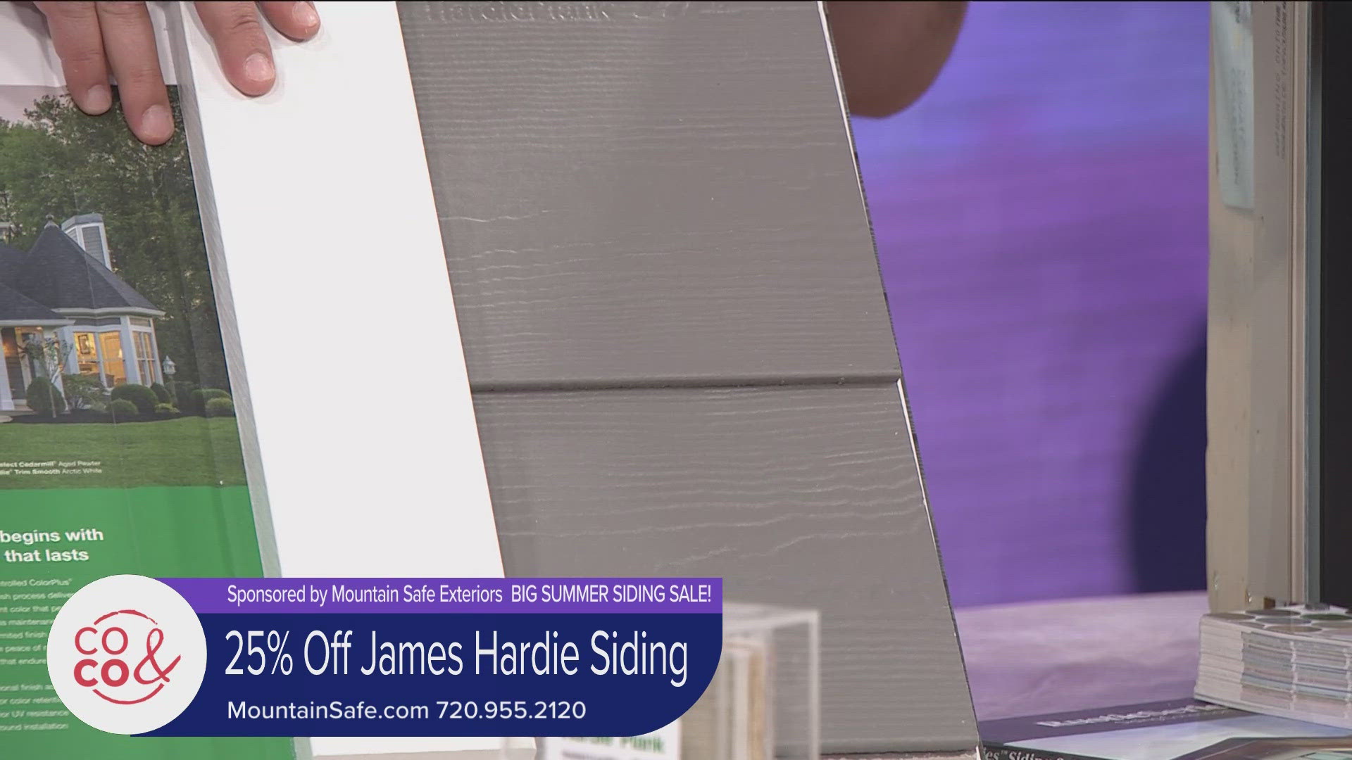 Mountain Safe Exteriors' big Summer Siding Sale is on now! Get 25% off James Hardie siding, plus a free no-obligation consult. Visit MountainSafe.com to learn more. 