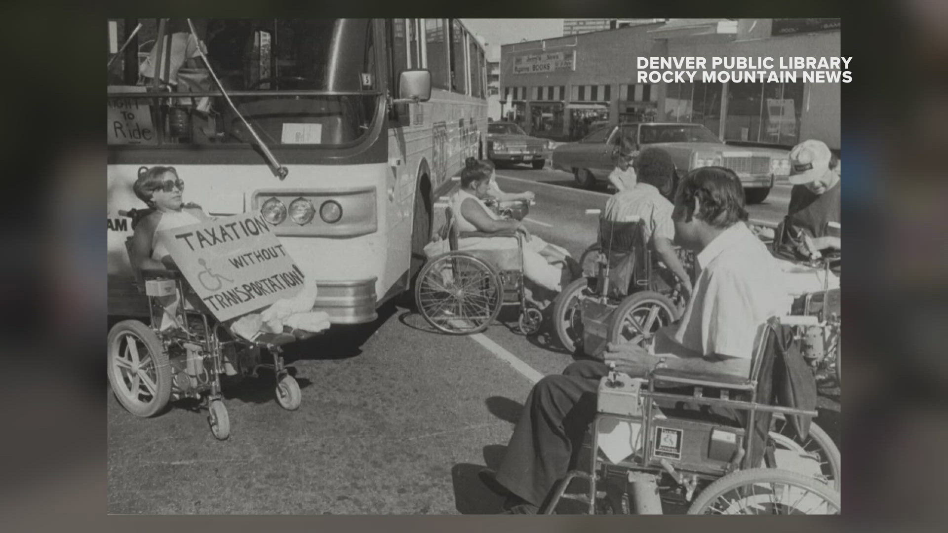 On July 5, 1978, protesters blocked Colfax and Broadaway to demand better accommodations for people with disabilities.