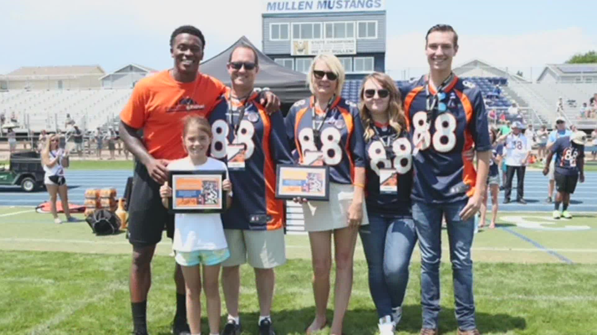 Demaryius Thomas bonded with family over son's courage