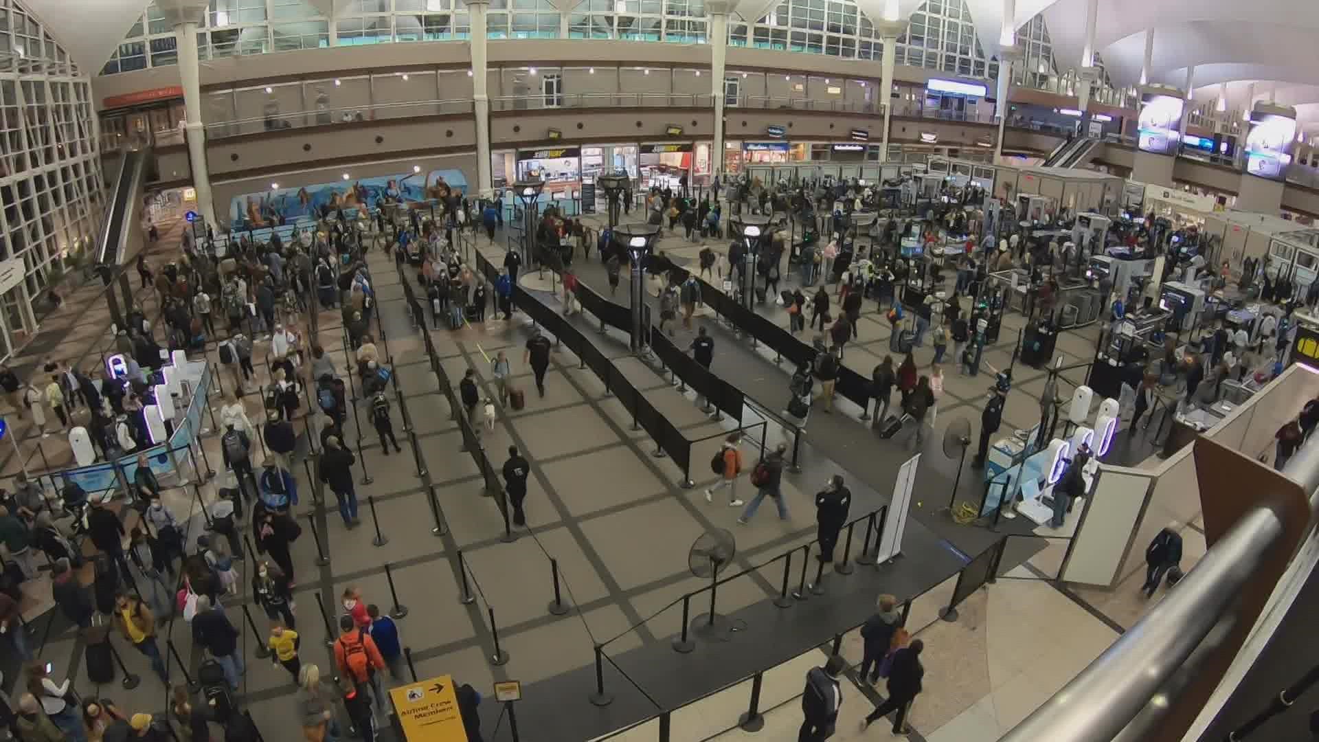 Denver International Airport is following the Transportation Security Administration's direction and no longer requiring masks in the airport.