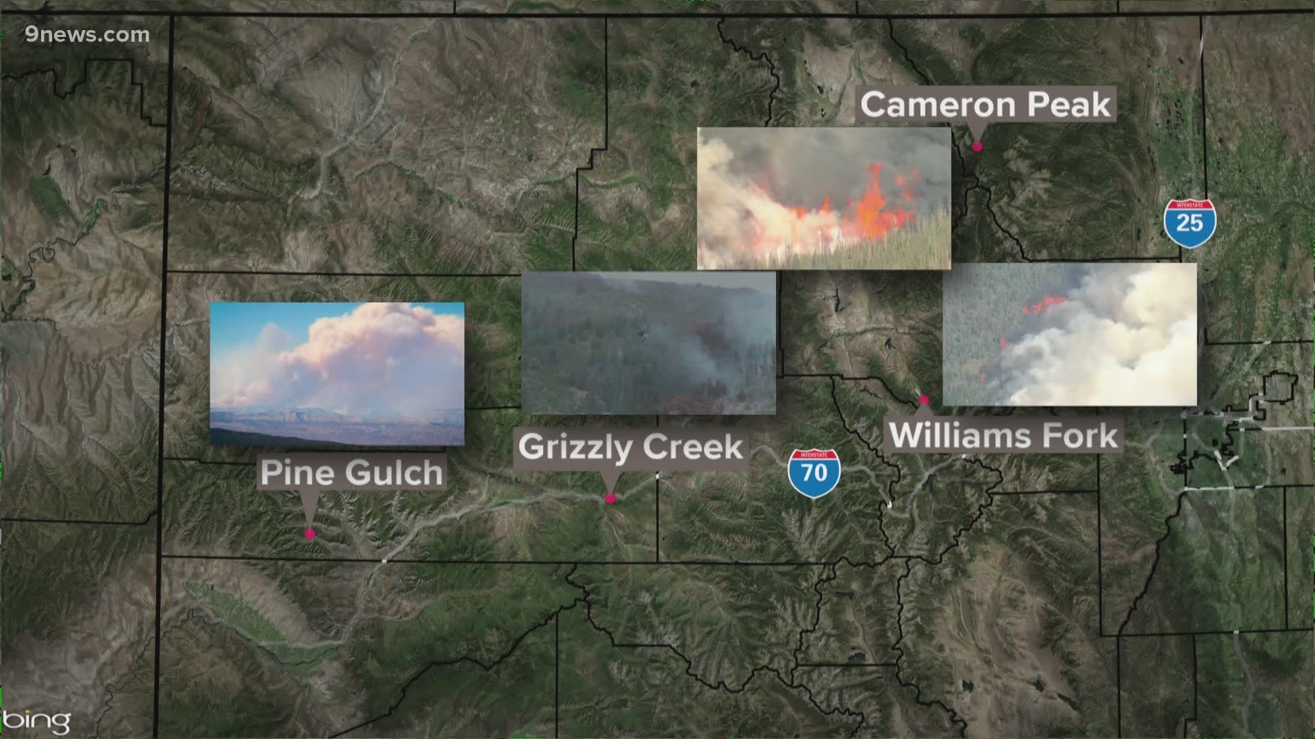 An August 19 update on all the wildfires burning in Colorado right now.