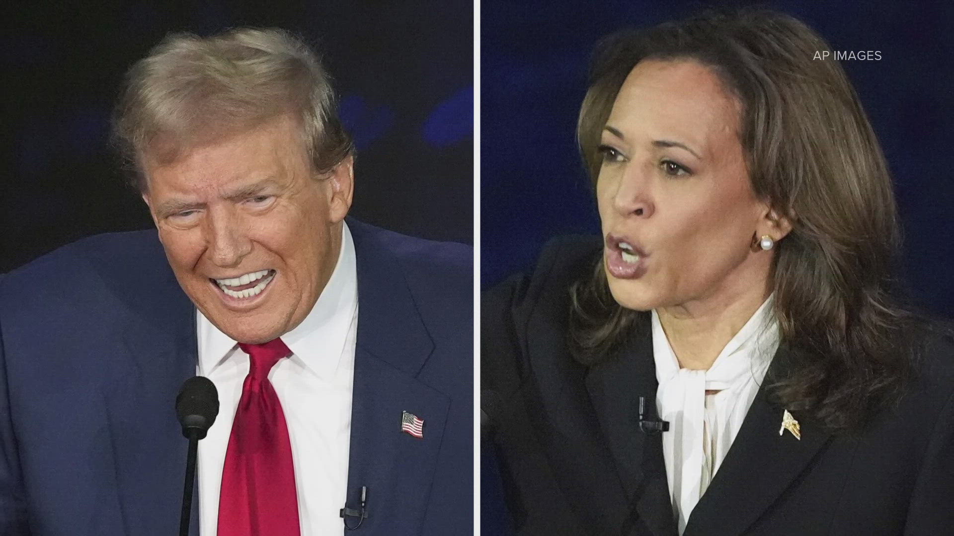 Kamala Harris and Donald Trump showcased their starkly different visions for the country on abortion, immigration and American democracy.