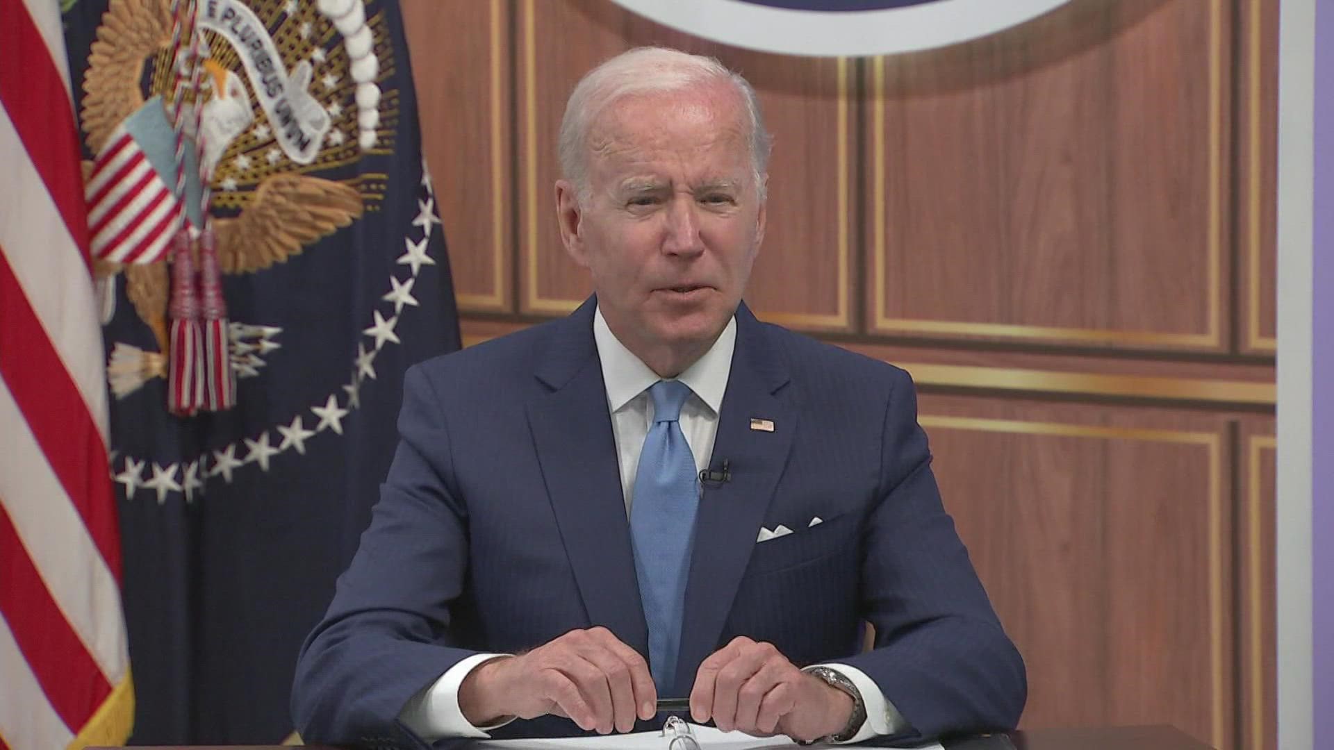 NBC's Susan McGinnis has more on the Biden administration's response to inflation and supply chain issues.