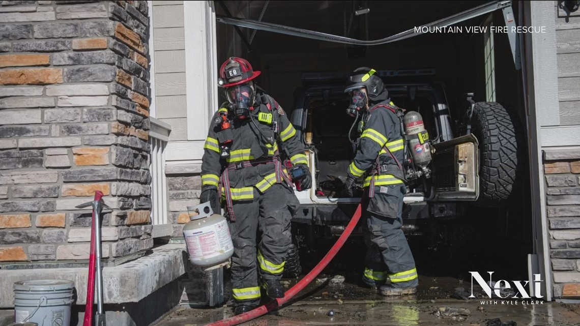 Firefighters change training to battle increasing number of electric