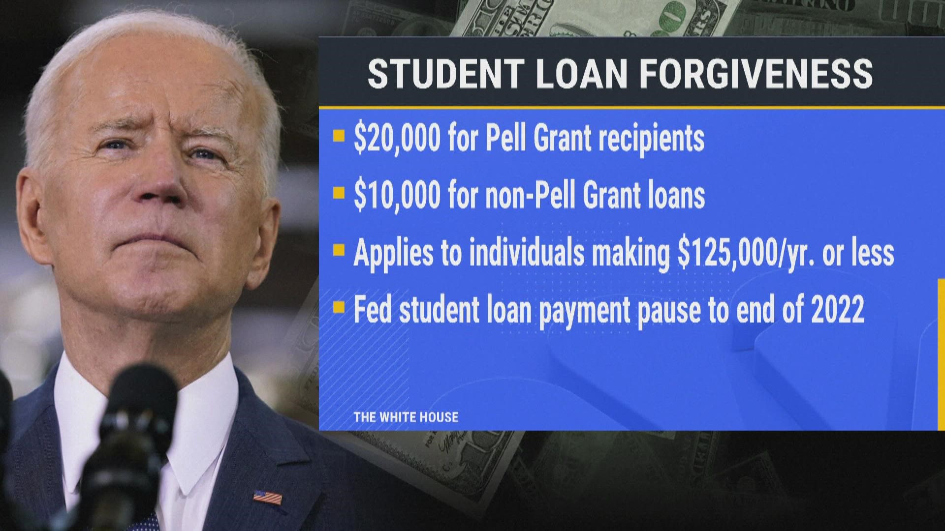 President Biden announces up to $20,000 student loan forgiveness 