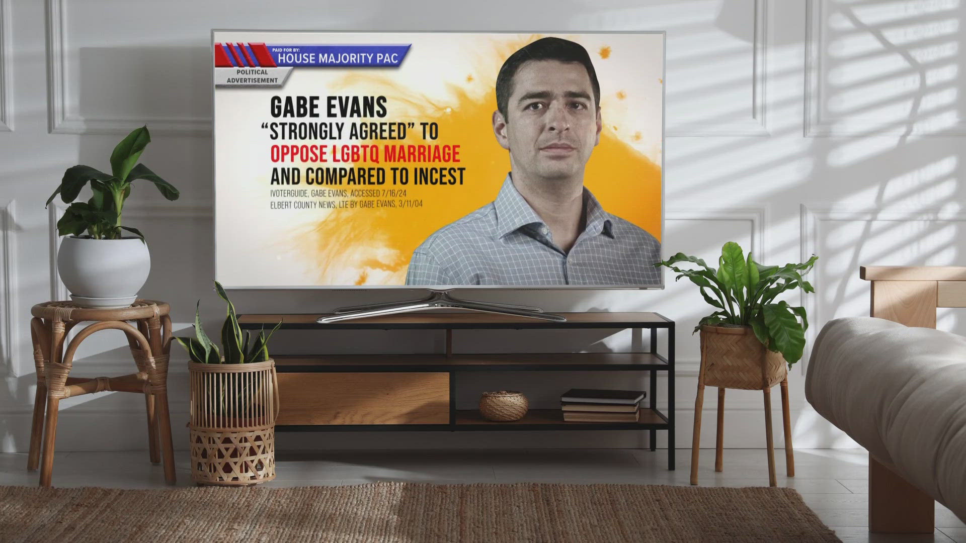 One of the negative ads airing is from the House Majority PAC, the national Super Political Action Committee focused on electing Democrats to Congress.