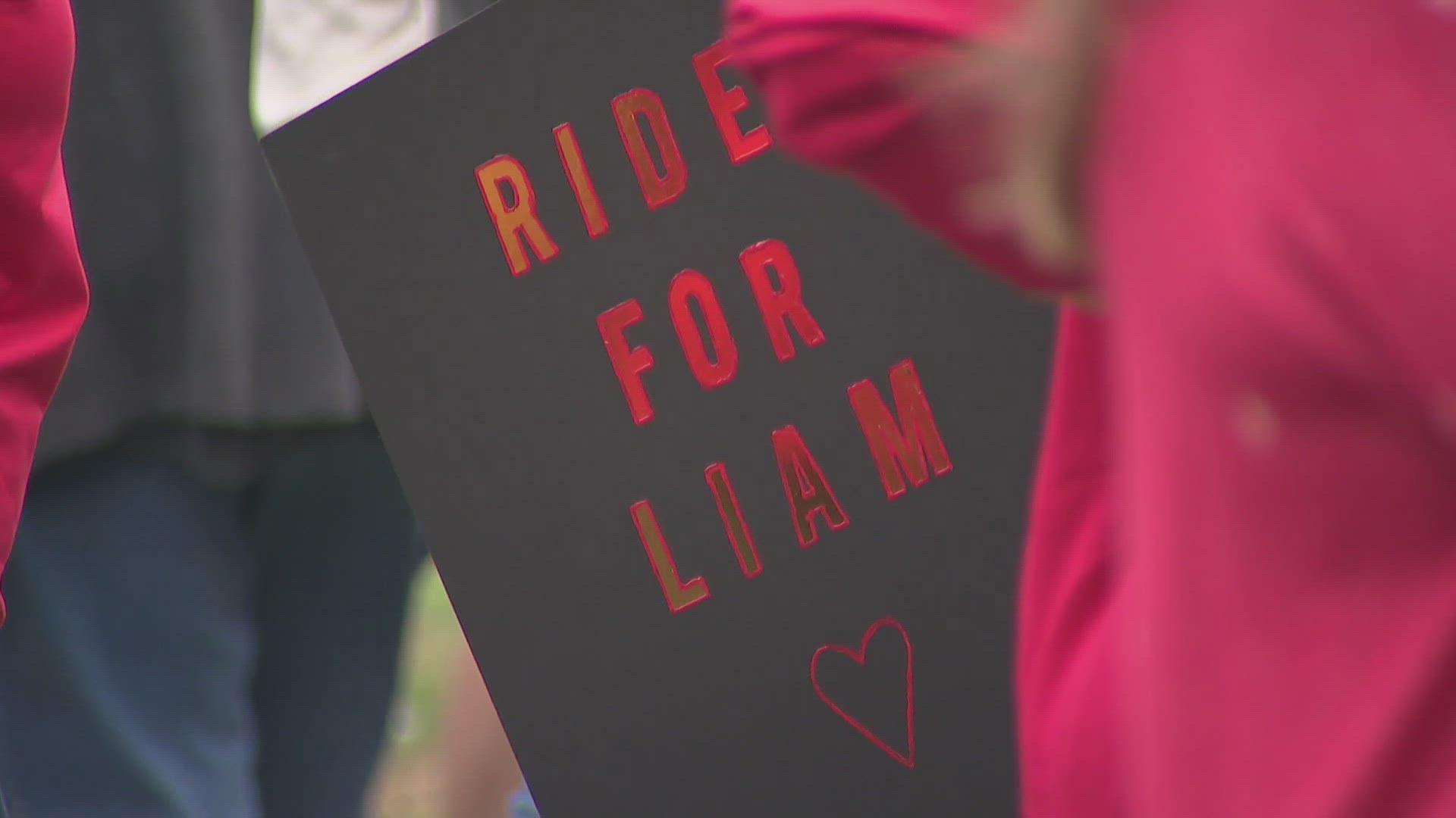 Liam Stewart's parents, classmates and community rallied at Euclid Middle School one year after the seventh grader was hit and killed while biking to school.