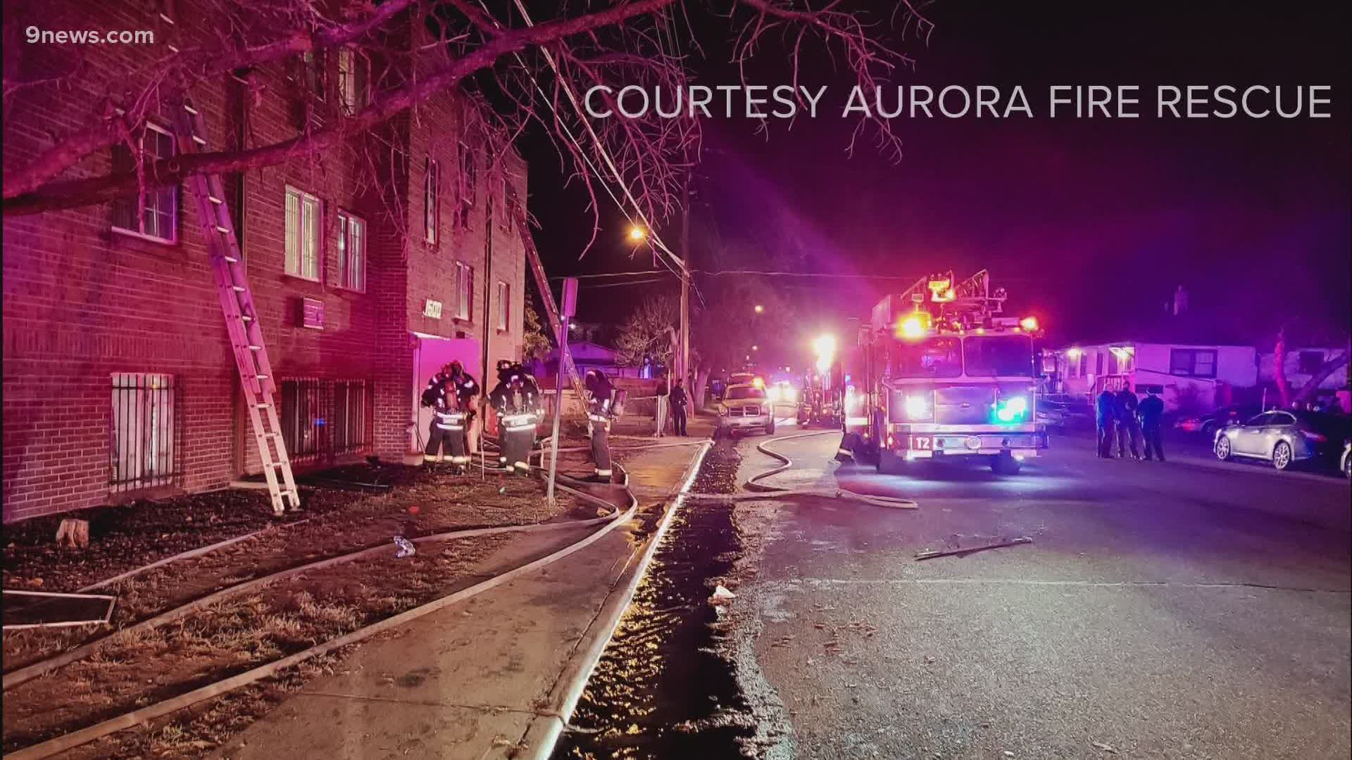 Aurora Fire Rescue said that one person has died after an apartment fire that displaced roughly 60 people.