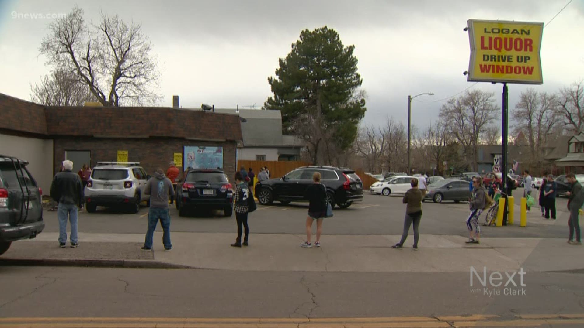 Denver said liquor stores and recreational pot shops have to close during the COVID-19 "shelter in place order," and people flooded those businesses.
