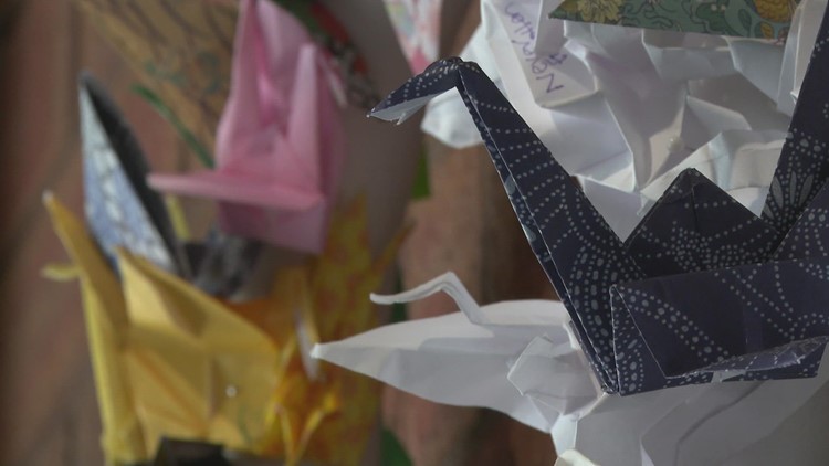 Paper cranes bring messages of hope to survivors of mass shootings
