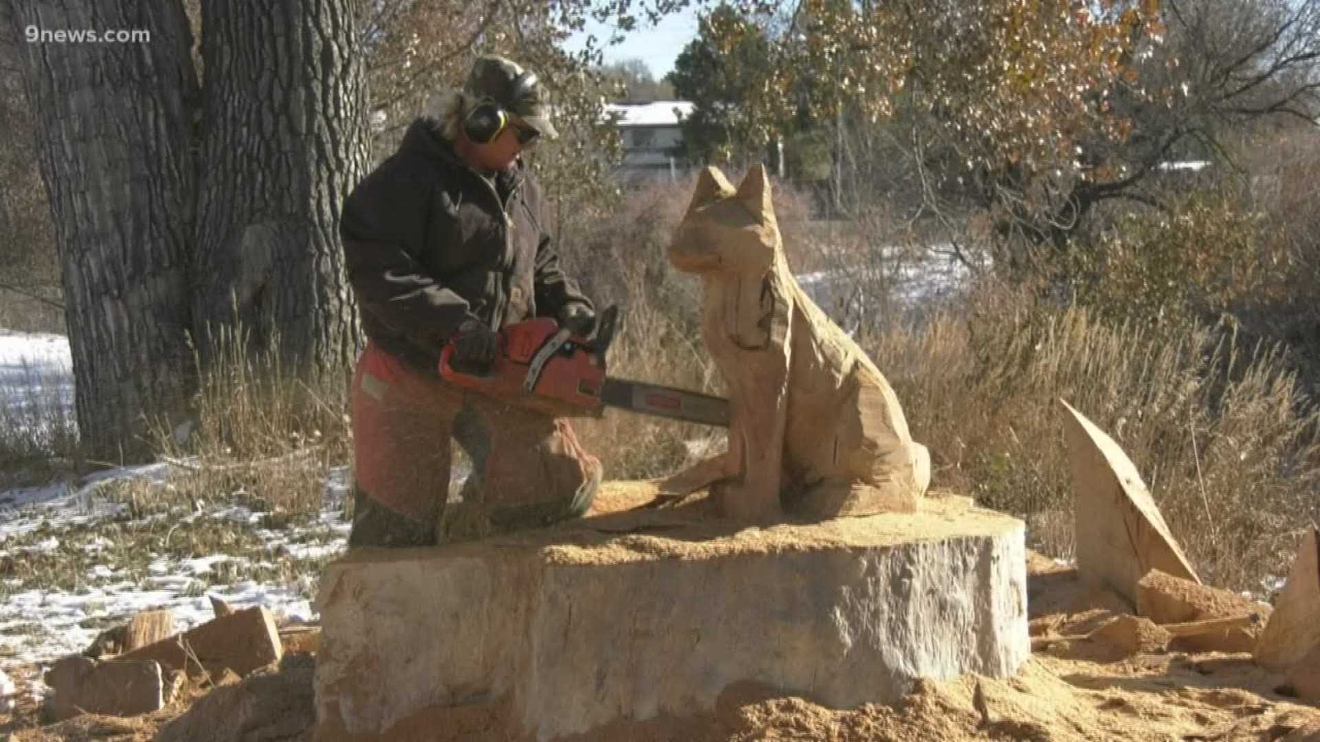 Now she's crafting a piece to bring a woodland scene to one of Denver's urban parks.