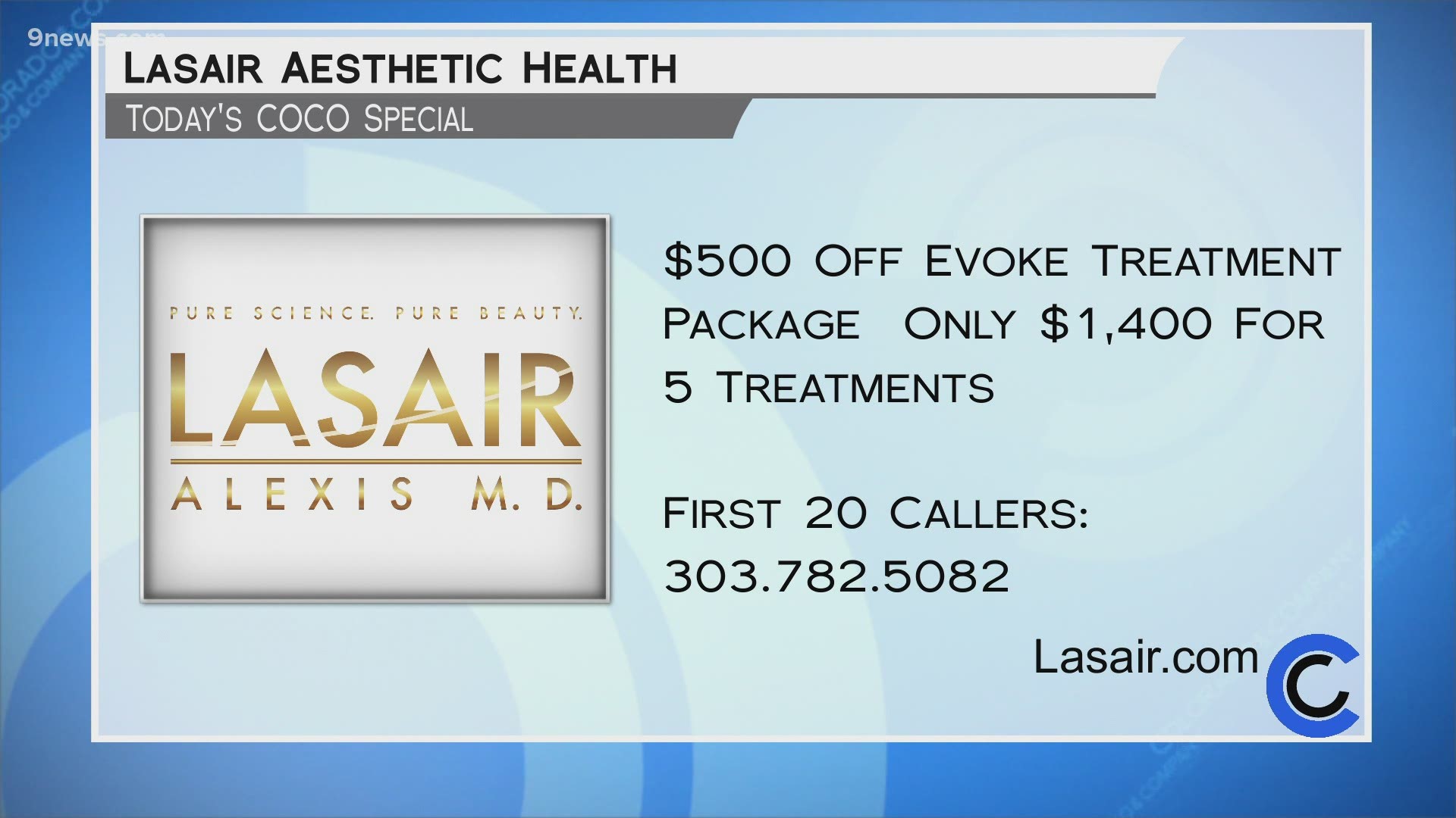 Call 303.782.5082 or visit Lasair.com to get started with great deals on overall body services.