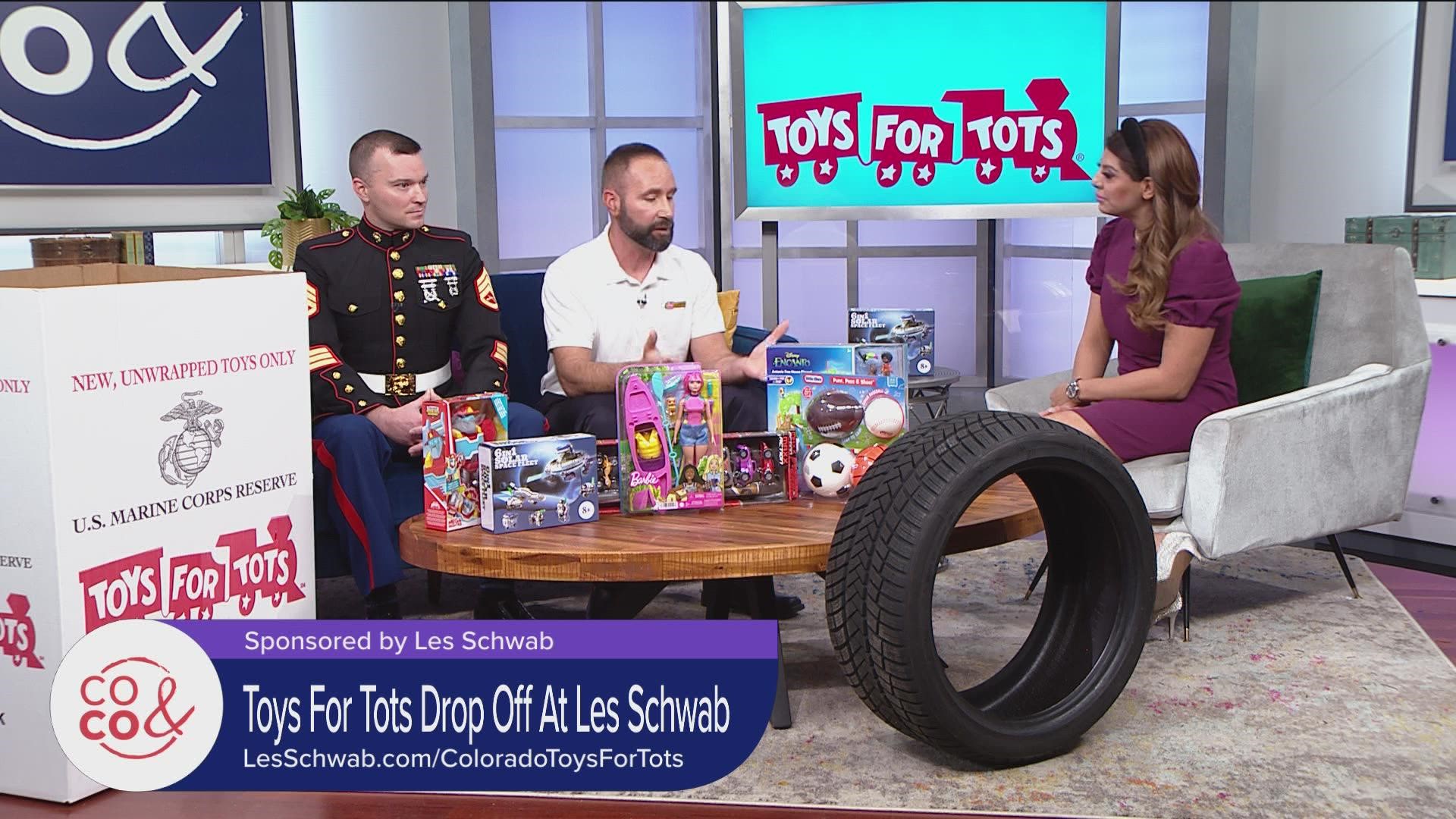 Drop off new/unwrapped toys at any CO Les Schwab location through December 10 to support Toys for Tots! Learn more: LesSchwab.com/ColoradoToysForTots. *PAID CONTENT*