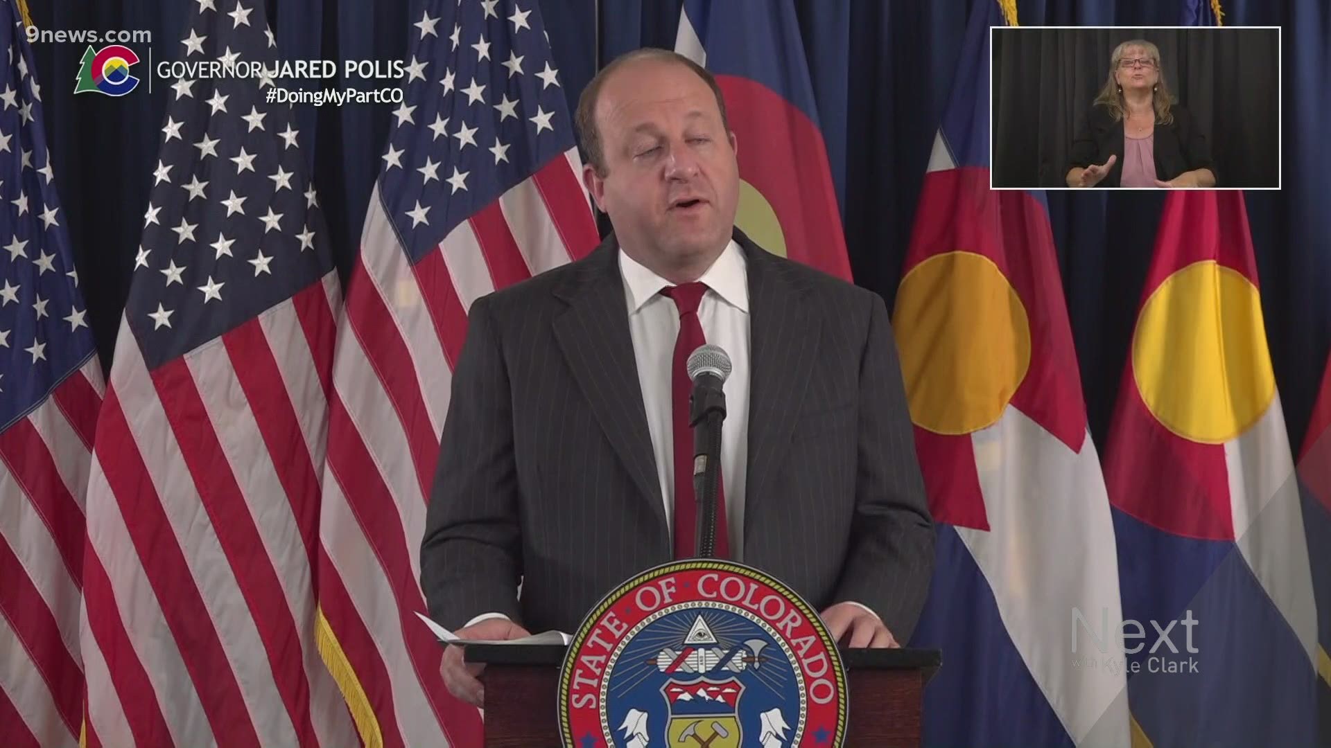 Governor Jared Polis said Colorado is working with state, federal and international partners to bolster its testing capacity.