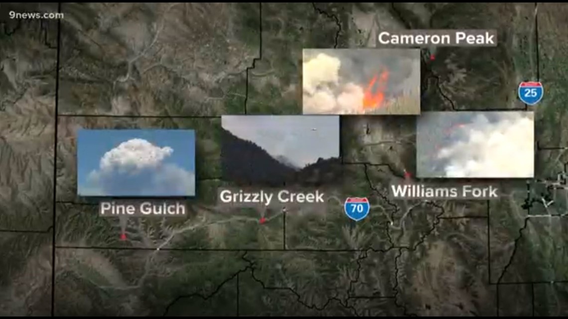 More than 100,000 acres burn in Colorado as firefighters battle four