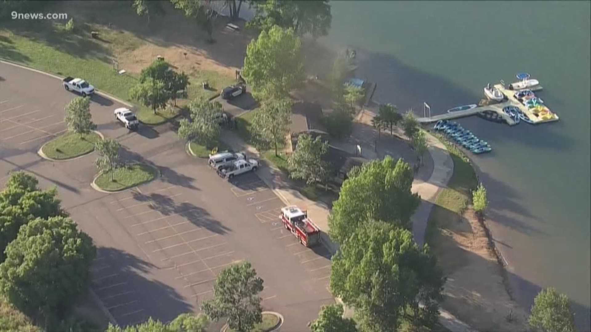 A coroner is working to identify a man who was found dead in Soda Lake in Lakewood on Wednesday morning.