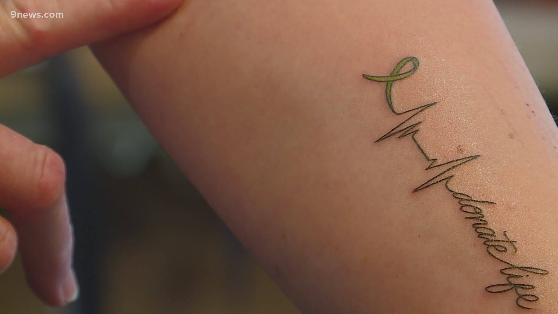 Donate life': Tattoo highlights woman's organ donations through UCHealth,  spreads awareness 