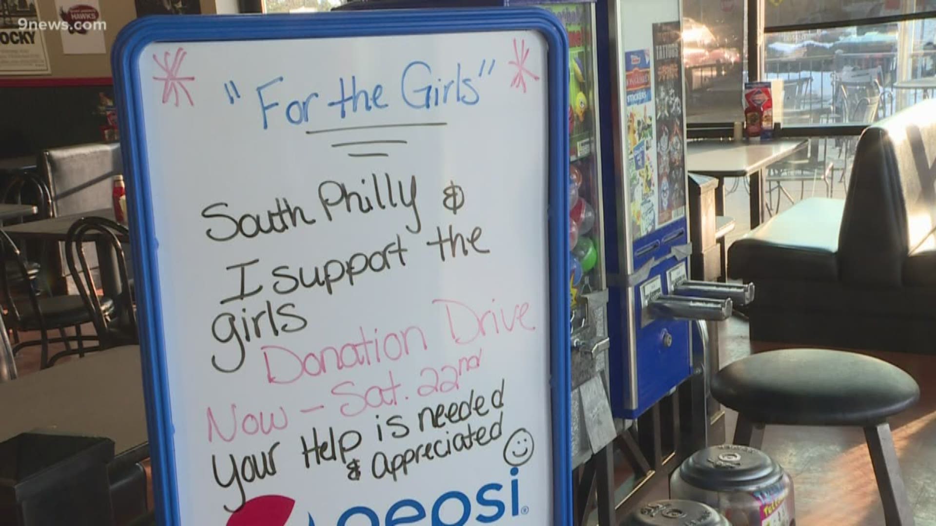 Donations can be dropped off at one of four South Philly Cheese Steaks locations in metro Denver.