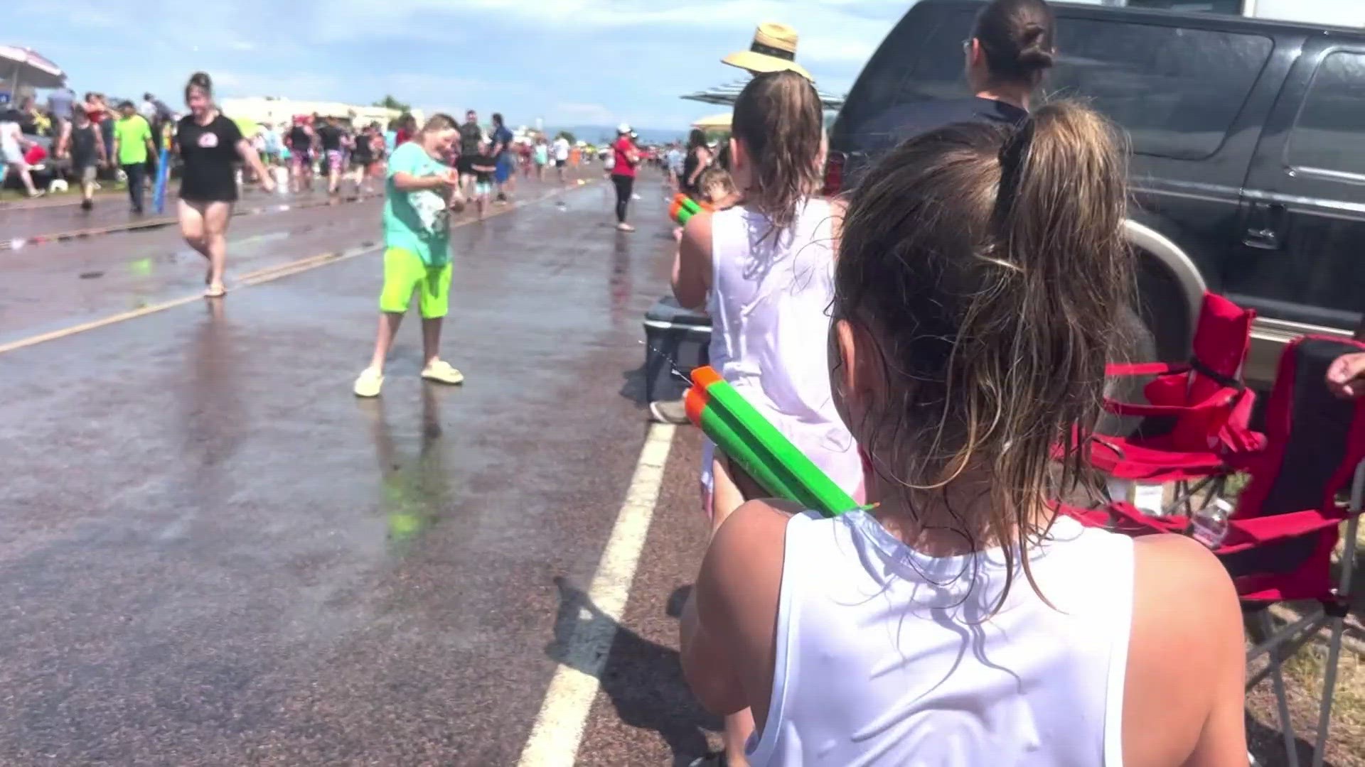 The largest water gun fight west of the Mississippi returned to Pueblo on the 4th of July.