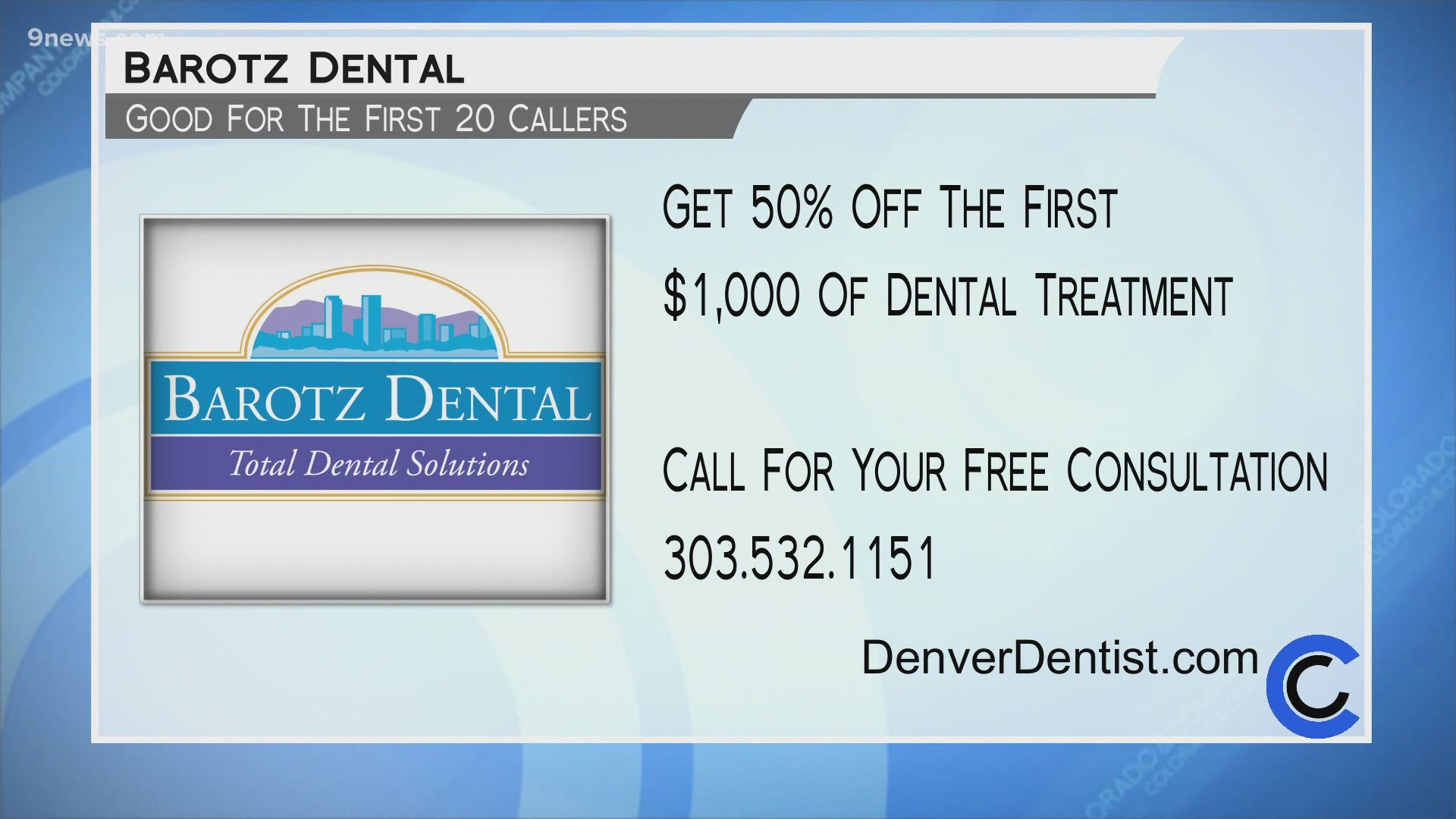 Call Dr. Barotz and his team at 303.532.1151 and get a free consultation. You can visit DenverDentist.com for more information.