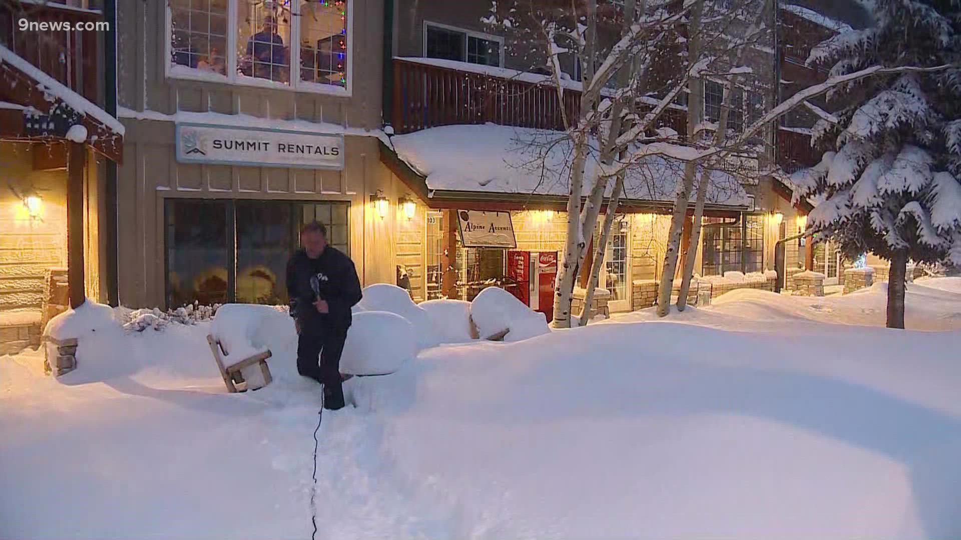 The High Country once again saw most the of snow from out most recent storm system. Matt Renoux has a look at conditions Thursday morning in Silverthorne.