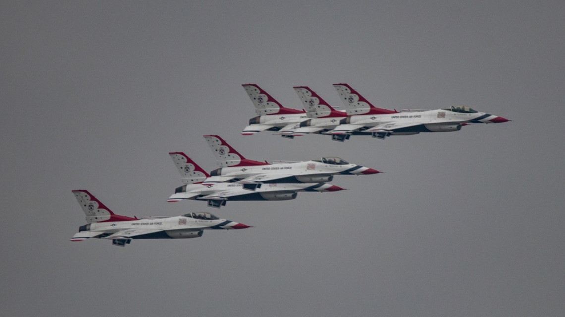WATCH U.S. Air Force Thunderbirds fly over Colorado