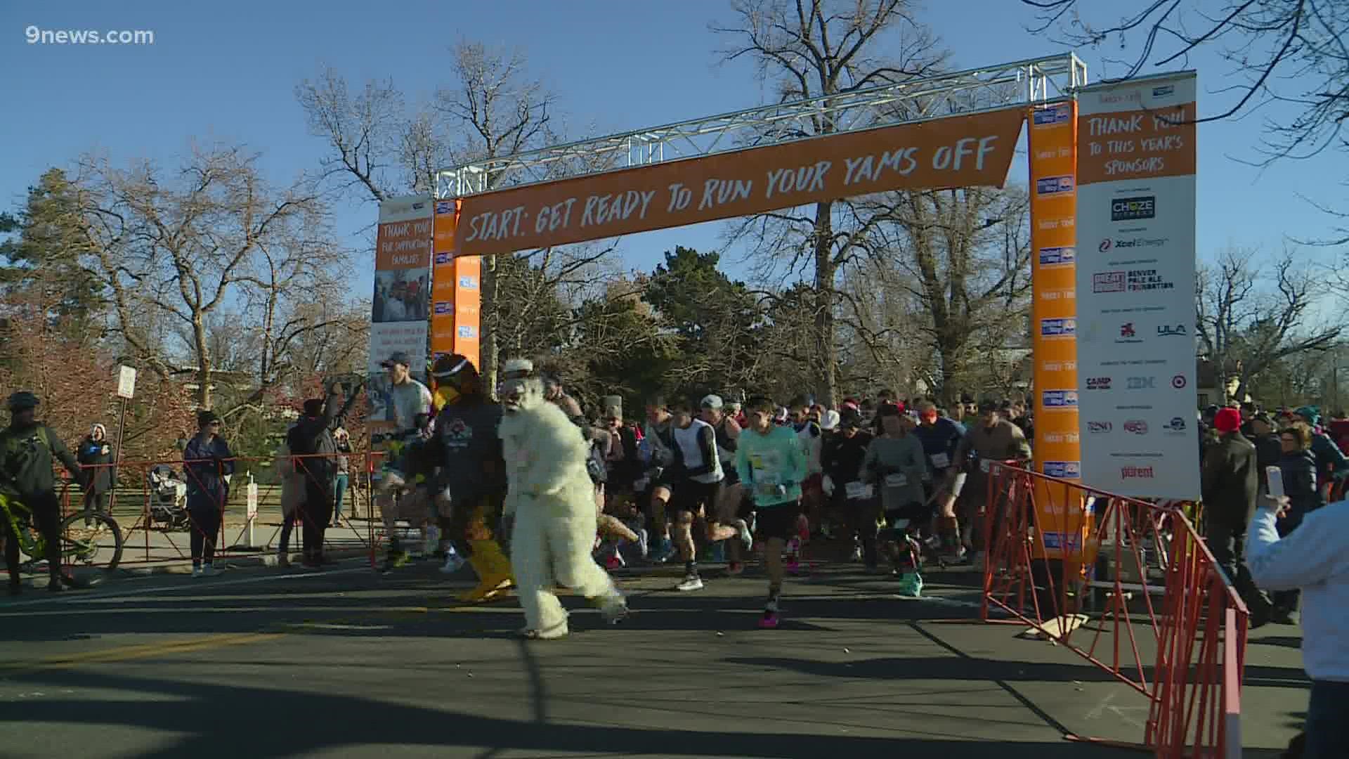 There were plenty of costumes in the crowd of people who showed up for the race, which has been a Thanksgiving tradition for more than 45 years.