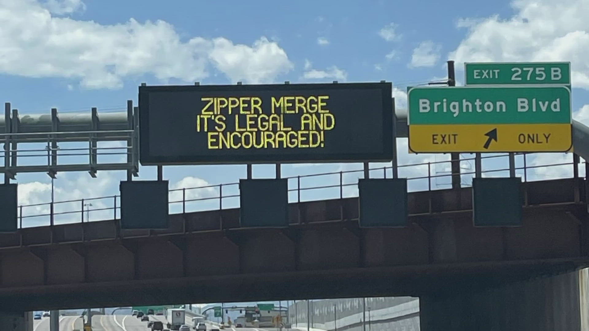 CDOT updates road signs encouraging Coloradans to 'zipper merge ...