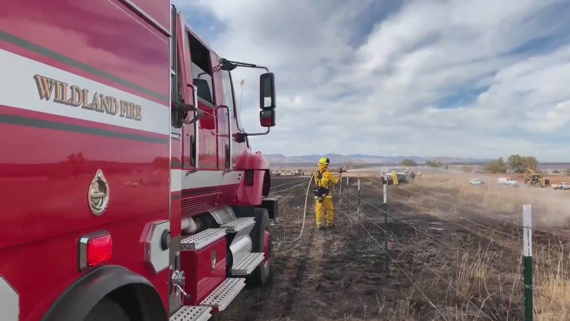 About 5 acres of grass was burned just south of Chatfield State Park. South Metro Fire Rescue said no one was injured and no structures were threatened.