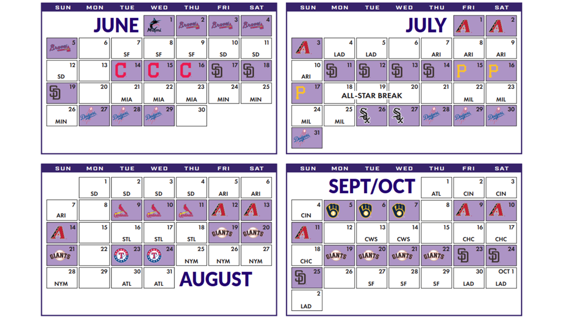 MLB drops 2024 schedule featuring several key Rockies games - Denver Sports