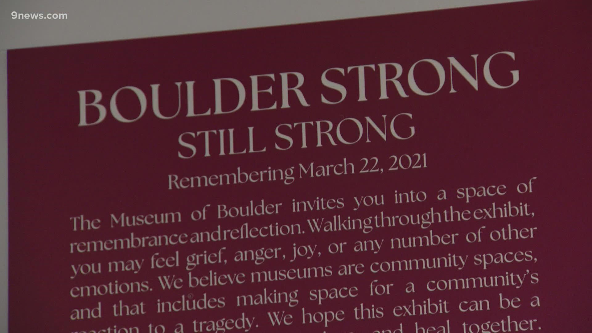 3/22/22 marks one year after 10 lives were lost in a King Soopers. The Museum of Boulder recently opened an exhibit called organizers hope is a place for healing.