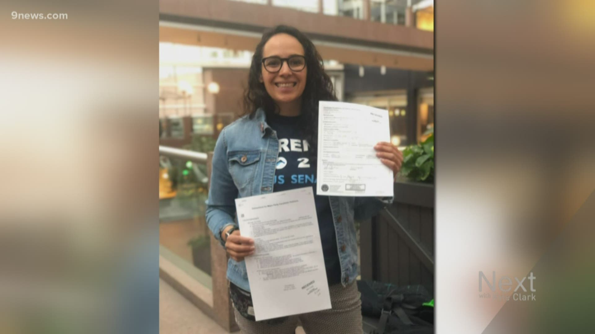 Democrat Lorena Garcia and Michelle Ferrigno Warren signatures to qualify for Colorado's US Senate Primary.