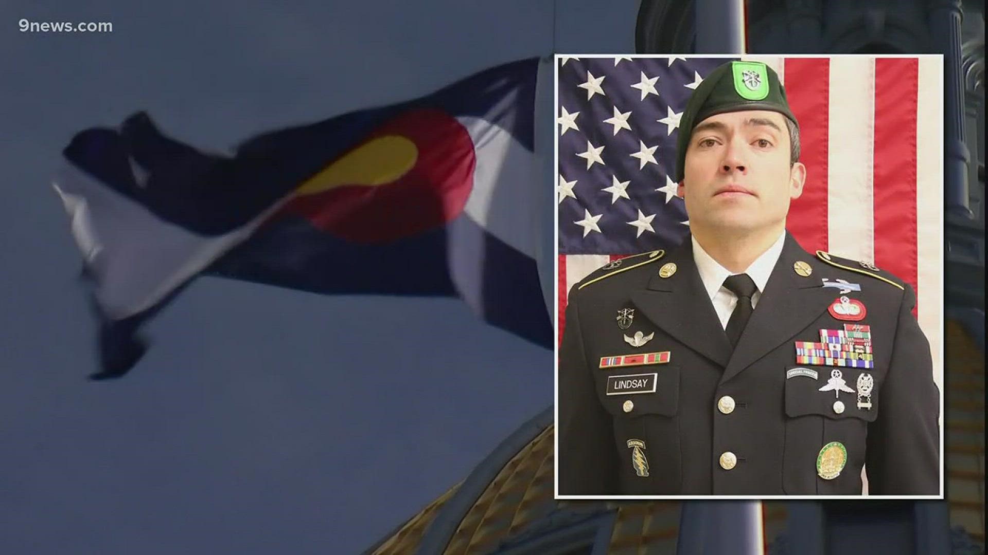 The body of 33-year-old Sergeant 1st Class Will Lindsay arrived in Colorado Springs on Wednesday afternoon.