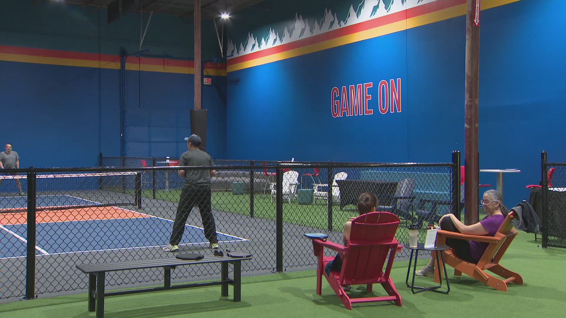 Mile Hi Pickleball in Denver's Central Park neighborhood creates an environment for people to play pickleball, have a beer and even rent space for private events.