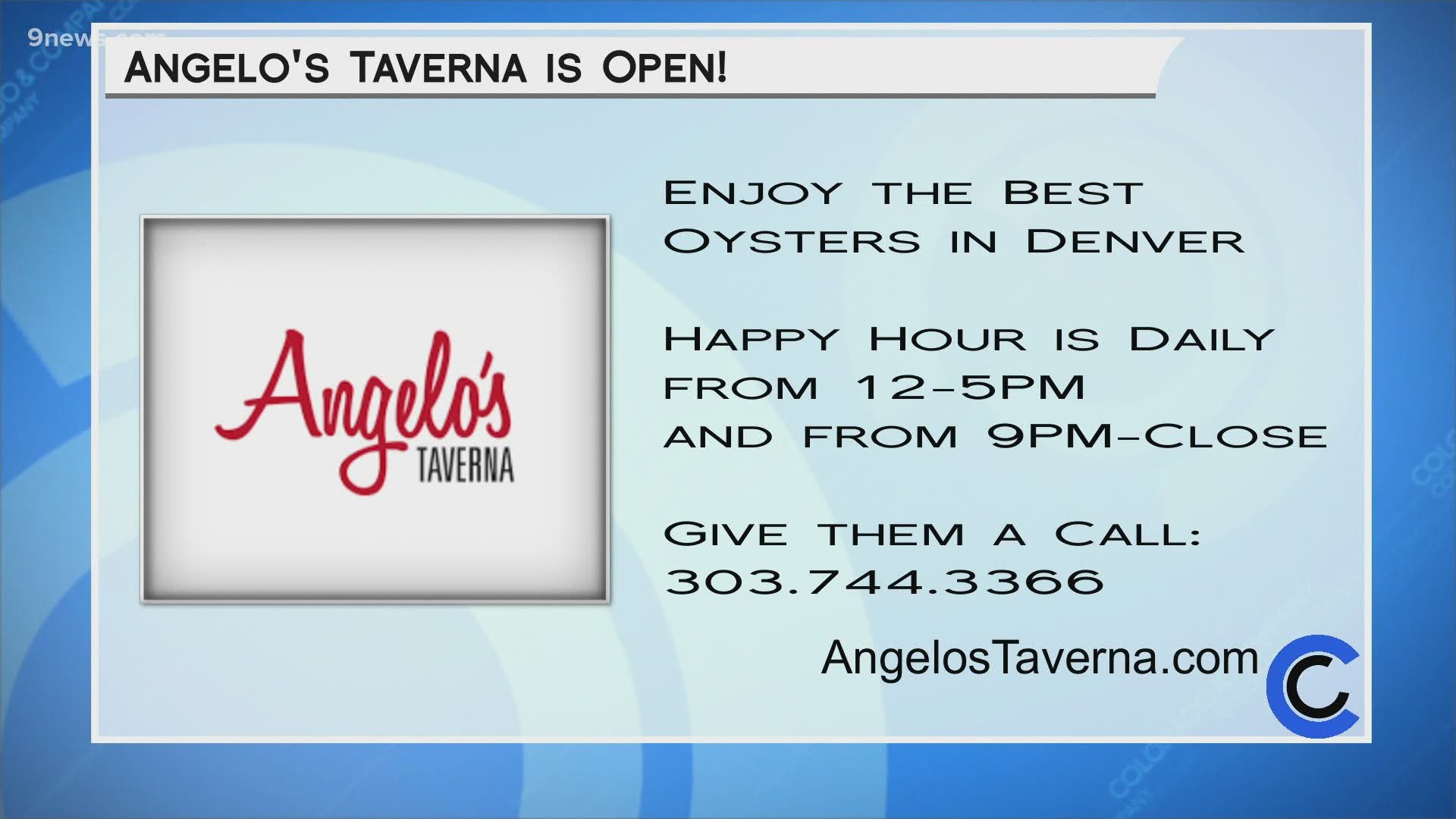Stop by Angelo's to get the best oysters in town, as well as the rest of their amazing menu. Check it out at AngelosTaverna.com.