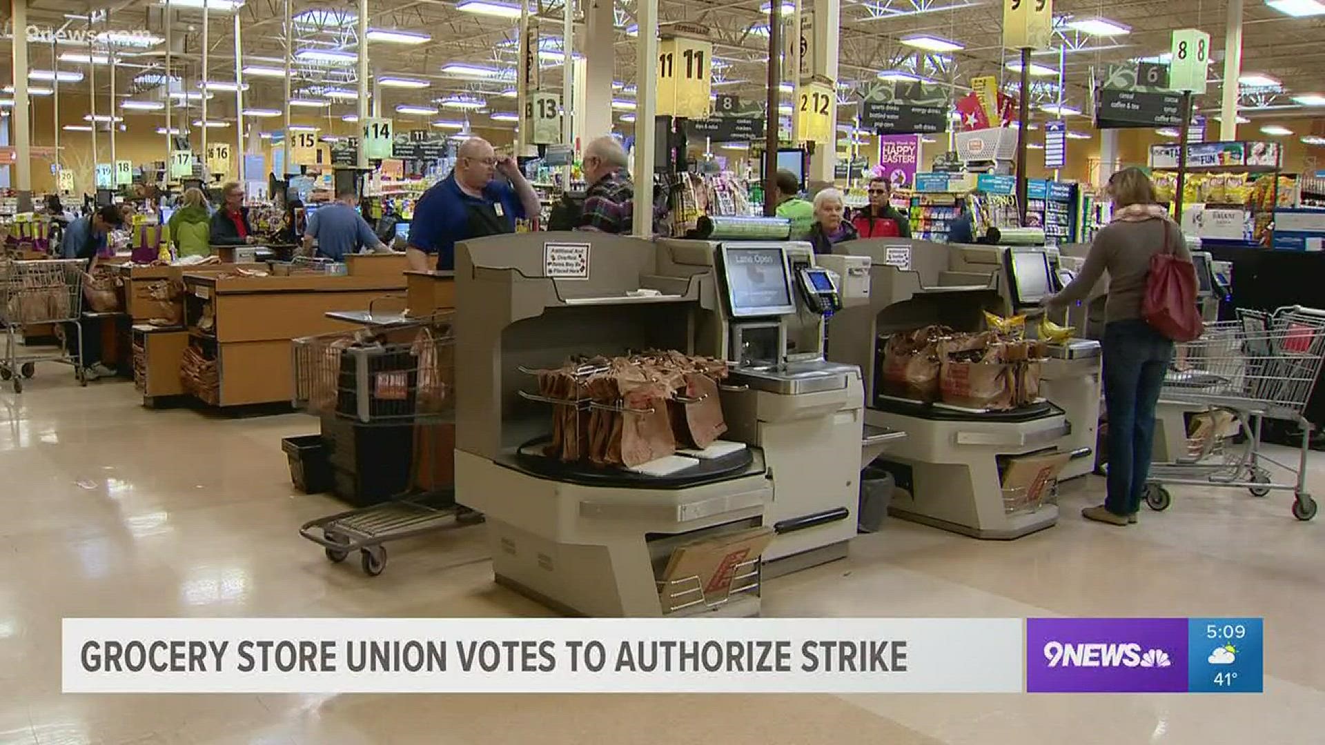 UFCW Local 7 says the authorization allows union leadership to call for a strike at any time.