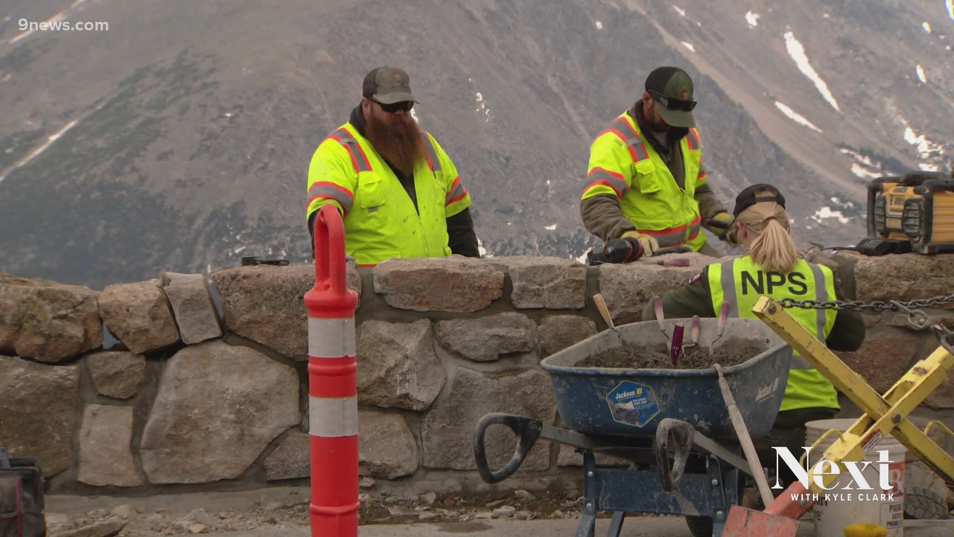 Walls in Rocky Mountain National Park, built by Civilian Conservation Corps in the 1930s, are being restored to their original glory.