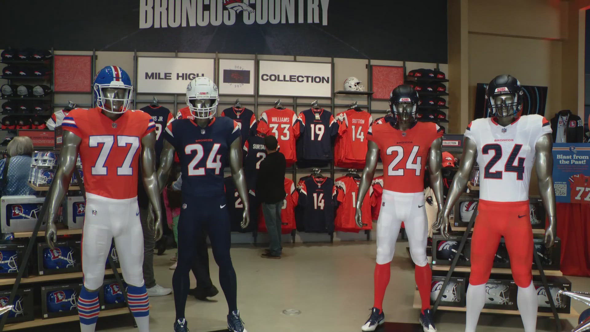 The Denver Broncos will be wearing their first redesigned uniforms in 27 years.