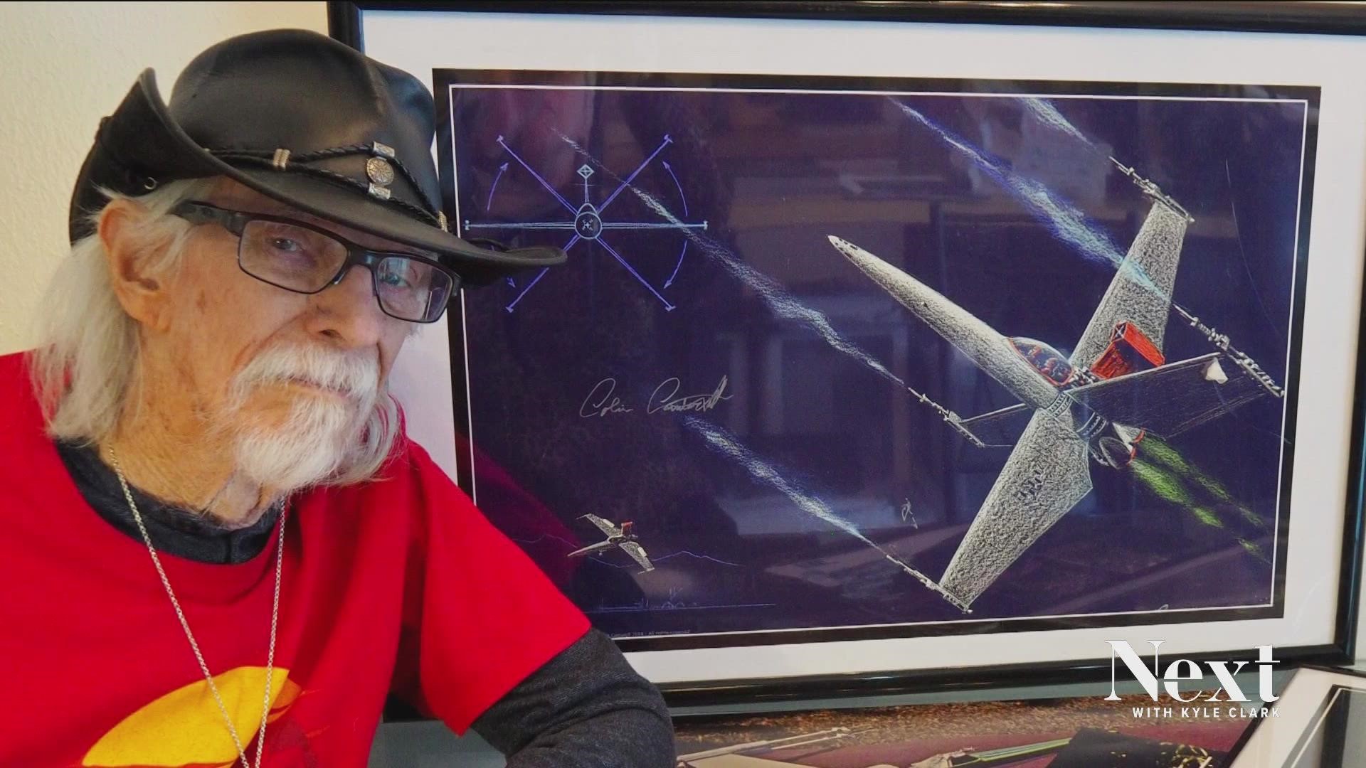Passions for space and architecture landed him a job in Hollywood designing the X-Wing and Death Star for "Star Wars." Over the weekend, Colin Cantwell, 90, died.