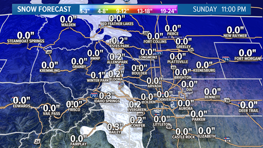 denver snow totals today