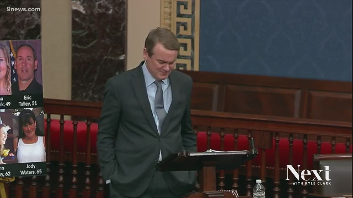 Bennet makes emotional plea to colleagues as he remembers Boulder shooting victims