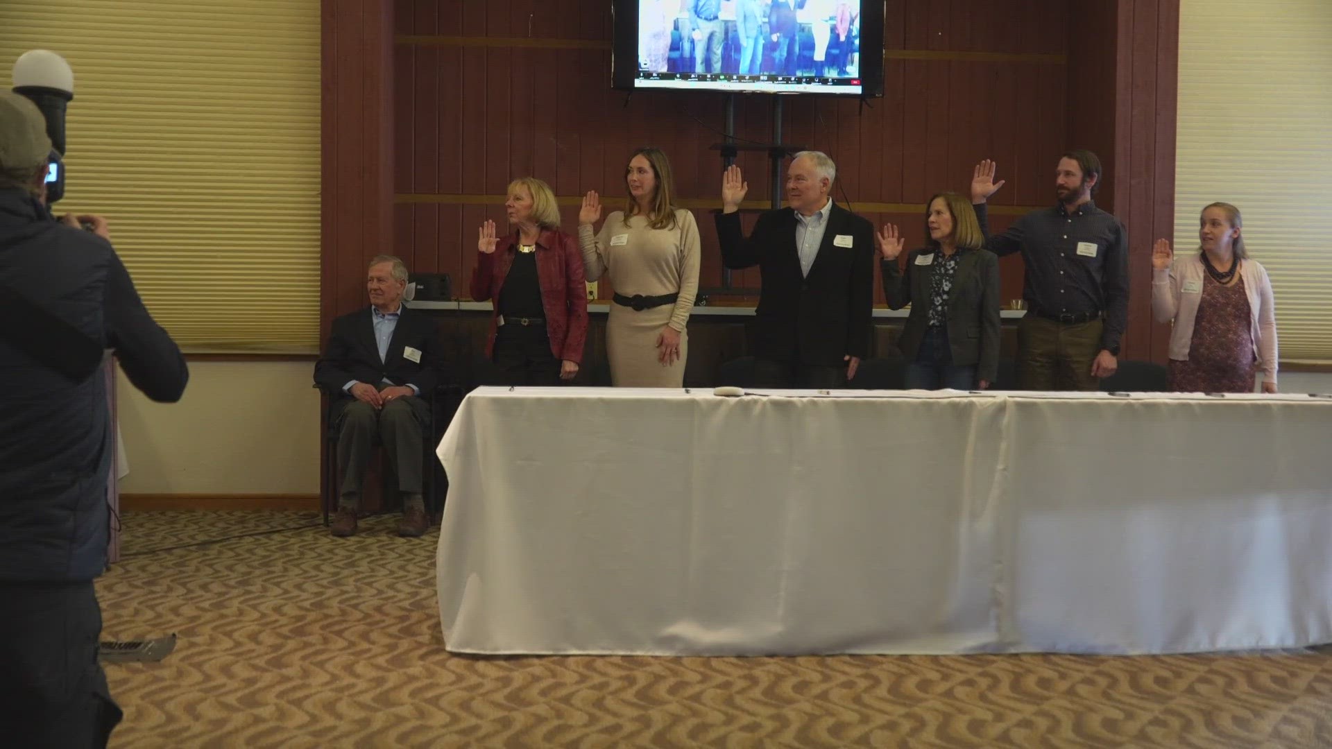 Keystone is officially a town with the swearing in of its first ever mayor and 6-person town council.